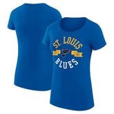St. Louis Blues G-III 4Her by Carl Banks Women's Super-Slim Fit Lightweight City Graphic Sport Crewneck T-Shirt - NHL T-shirts