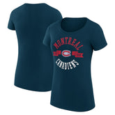 Montreal Canadiens G-III 4Her by Carl Banks Women's Super-Slim Fit Lightweight City Graphic Sport Crewneck T-Shirt - NHL T-shirts