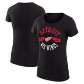 Detroit Red Wings G-III 4Her by Carl Banks Women's Super-Slim Fit Lightweight City Graphic Sport Crewneck T-Shirt - NHL T-shirts