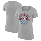 Colorado Avalanche G-III 4Her by Carl Banks Women's Super-Slim Fit Lightweight City Graphic Sport Crewneck T-Shirt - NHL T-shirts