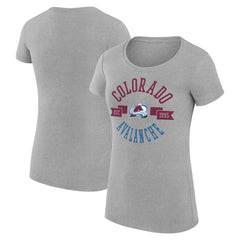 Colorado Avalanche G-III 4Her by Carl Banks Women's Super-Slim Fit Lightweight City Graphic Sport Crewneck T-Shirt - NHL T-shirts