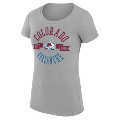 Colorado Avalanche G-III 4Her by Carl Banks Women's Super-Slim Fit Lightweight City Graphic Sport Crewneck T-Shirt - NHL T-shirts