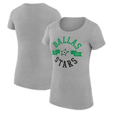 Dallas Stars G-III 4Her by Carl Banks Women's Super-Slim Fit Lightweight City Graphic Sport Crewneck T-Shirt - NHL T-shirts