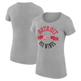 Detroit Red Wings G-III 4Her by Carl Banks Women's Super-Slim Fit Lightweight City Graphic Sport Crewneck T-Shirt - NHL T-shirts
