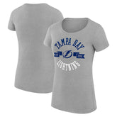 Tampa Bay Lightning G-III 4Her by Carl Banks Women's Super-Slim Fit Lightweight City Graphic Sport Crewneck T-Shirt - NHL T-shirts
