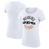 Philadelphia Flyers G-III 4Her by Carl Banks Women's Super-Slim Fit Lightweight City Graphic Sport Crewneck T-Shirt - NHL T-shirts