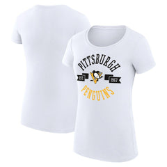Pittsburgh Penguins G-III 4Her by Carl Banks Women's Super-Slim Fit Lightweight City Graphic Sport Crewneck T-Shirt - NHL T-shirts