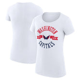 Washington Capitals G-III 4Her by Carl Banks Women's Super-Slim Fit Lightweight City Graphic Sport Crewneck T-Shirt - NHL T-shirts