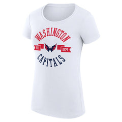 Washington Capitals G-III 4Her by Carl Banks Women's Super-Slim Fit Lightweight City Graphic Sport Crewneck T-Shirt - NHL T-shirts