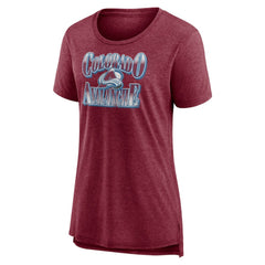 Colorado Avalanche Women's Crash the Net Tri-Blend T-Shirt - NHL T-shirts