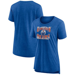 Edmonton Oilers Women's Crash the Net Tri-Blend T-Shirt - NHL T-shirts