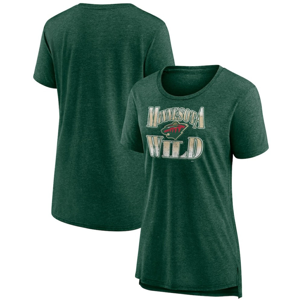 Minnesota Wild Women's Crash the Net Tri-Blend T-Shirt - NHL T-shirts