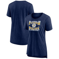 Pittsburgh Penguins Women's Crash the Net Tri-Blend T-Shirt - NHL T-shirts
