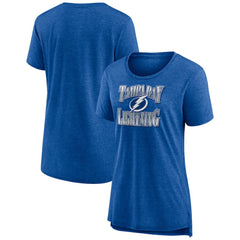 Tampa Bay Lightning Women's Crash the Net Tri-Blend T-Shirt - NHL T-shirts