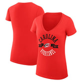 Carolina Hurricanes G-III 4Her by Carl Banks Women's Super-Slim Fit Lightweight City Graphic V-Neck T-Shirt - NHL T-shirts