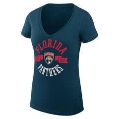Florida Panthers G-III 4Her by Carl Banks Women's Super-Slim Fit Lightweight City Graphic V-Neck T-Shirt - NHL T-shirts
