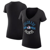 Colorado Avalanche G-III 4Her by Carl Banks Women's Super-Slim Fit Lightweight City Graphic V-Neck T-Shirt - NHL T-shirts
