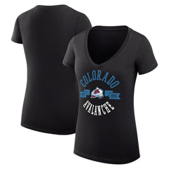 Colorado Avalanche G-III 4Her by Carl Banks Women's Super-Slim Fit Lightweight City Graphic V-Neck T-Shirt - NHL T-shirts