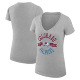 Colorado Avalanche G-III 4Her by Carl Banks Women's Super-Slim Fit Lightweight City Graphic V-Neck T-Shirt - NHL T-shirts