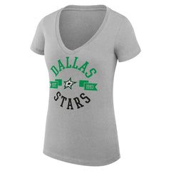 Dallas Stars G-III 4Her by Carl Banks Women's Super-Slim Fit Lightweight City Graphic V-Neck T-Shirt - NHL T-shirts