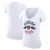 Florida Panthers G-III 4Her by Carl Banks Women's Super-Slim Fit Lightweight City Graphic V-Neck T-Shirt - NHL T-shirts