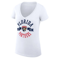 Florida Panthers G-III 4Her by Carl Banks Women's Super-Slim Fit Lightweight City Graphic V-Neck T-Shirt - NHL T-shirts