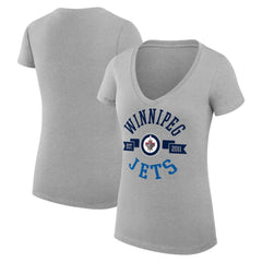 Winnipeg Jets G-III 4Her by Carl Banks Women's Super-Slim Fit Lightweight City Graphic V-Neck T-Shirt - NHL T-shirts