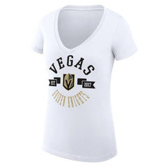 Vegas Golden Knights G-III 4Her by Carl Banks Women's Super-Slim Fit Lightweight City Graphic V-Neck T-Shirt - NHL T-shirts