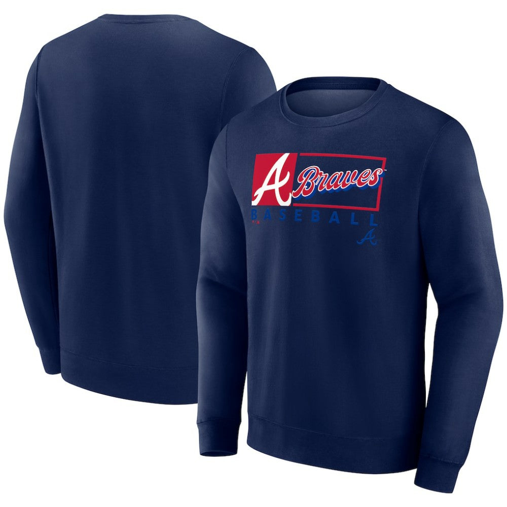 Atlanta Braves Fanatics Focus Fleece Pullover Sweatshirt - MLB Pullover
