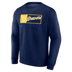 Milwaukee Brewers Fanatics Focus Fleece Pullover Sweatshirt - MLB Pullover