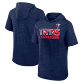 Minnesota Twins Fanatics Push Short Sleeve Pullover Hoodie - MLB Hoodies