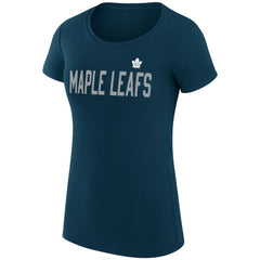Toronto Maple Leafs G-III 4Her by Carl Banks Women's Super-Slim Fit Lightweight Dot Print Team T-Shirt - NHL T-shirts