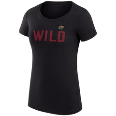 Minnesota Wild G-III 4Her by Carl Banks Women's Super-Slim Fit Lightweight Dot Print Team T-Shirt - NHL T-shirts