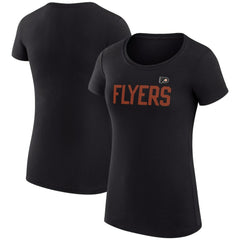 Philadelphia Flyers G-III 4Her by Carl Banks Women's Super-Slim Fit Lightweight Dot Print Team T-Shirt - NHL T-shirts