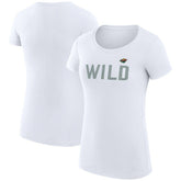 Minnesota Wild G-III 4Her by Carl Banks Women's Super-Slim Fit Lightweight Dot Print Team T-Shirt - NHL T-shirts