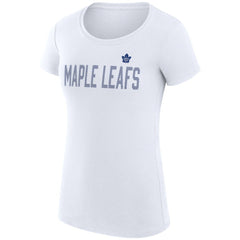 Toronto Maple Leafs G-III 4Her by Carl Banks Women's Super-Slim Fit Lightweight Dot Print Team T-Shirt - NHL T-shirts