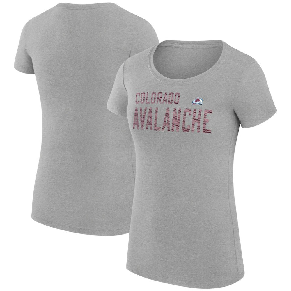 Colorado Avalanche G-III 4Her by Carl Banks Women's Super-Slim Fit Lightweight Dot Print Team T-Shirt - NHL T-shirts