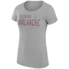 Colorado Avalanche G-III 4Her by Carl Banks Women's Super-Slim Fit Lightweight Dot Print Team T-Shirt - NHL T-shirts