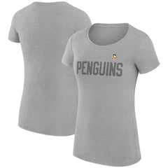 Pittsburgh Penguins G-III 4Her by Carl Banks Women's Super-Slim Fit Lightweight Dot Print Team T-Shirt - NHL T-shirts