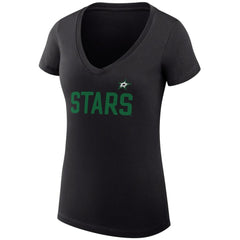Dallas Stars G-III 4Her by Carl Banks Women's Super-Slim Fit Lightweight Dot Print Team V-Neck T-Shirt - NHL T-shirts