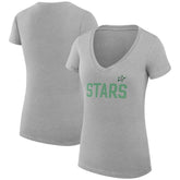 Dallas Stars G-III 4Her by Carl Banks Women's Super-Slim Fit Lightweight Dot Print Team V-Neck T-Shirt - NHL T-shirts