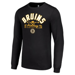 Boston Bruins Starter Puck Long Sleeve T-Shirt - NHL T-shirts