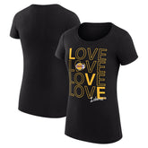 Black Los Angeles Lakers G-III 4Her by Carl Banks Women's Super-Slim Fit Lightweight Basketball Love T-Shirt | NBA