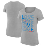 Heather Gray Oklahoma City Thunder G-III 4Her by Carl Banks Women's Super-Slim Fit Lightweight Basketball Love T-Shirt | NBA