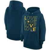 Navy Indiana Pacers G-III 4Her by Carl Banks Women's Basketball Love Fleece Pullover Hoodie | NBA