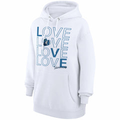 White Minnesota Timberwolves G-III 4Her by Carl Banks Women's Basketball Love Fleece Pullover Hoodie | NBA