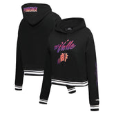 Black Phoenix Suns Pro Standard Women's 2023/24 City Edition Cropped Pullover Hoodie | NBA