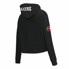Black Portland Trail Blazers Pro Standard Women's 2023/24 City Edition Cropped Pullover Hoodie | NBA