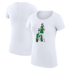 White Boston Celtics G-III 4Her by Carl Banks Women's Super-Slim Fit Lightweight Basketball Girls T-Shirt | NBA
