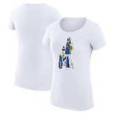White Golden State Warriors G-III 4Her by Carl Banks Women's Super-Slim Fit Lightweight Basketball Girls T-Shirt sale | NBA